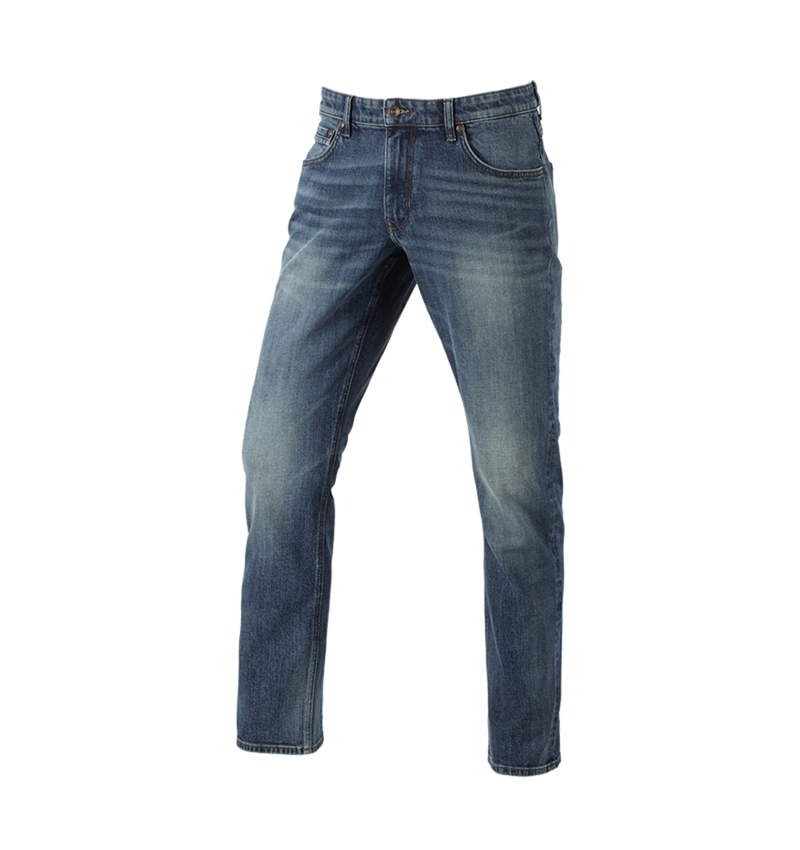 Pracovní kalhoty: e.s. Džíny s 5 kapsami na skládací metr + mediumwashed 1