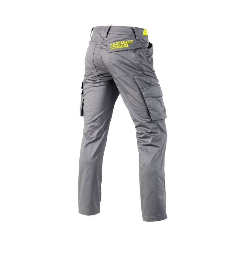 Pracovní kalhoty: Cargo kalhoty e.s.trail + čedičově šedá/acidově žlutá 3