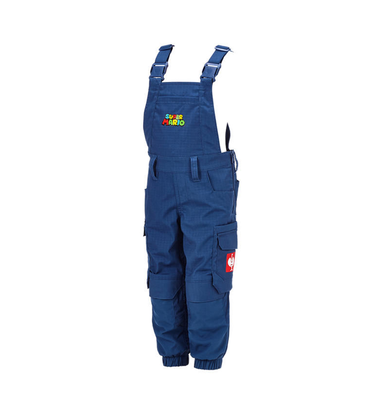 Kalhoty: Dětské kalhoty s laclem Super Mario + alkalická modrá 2