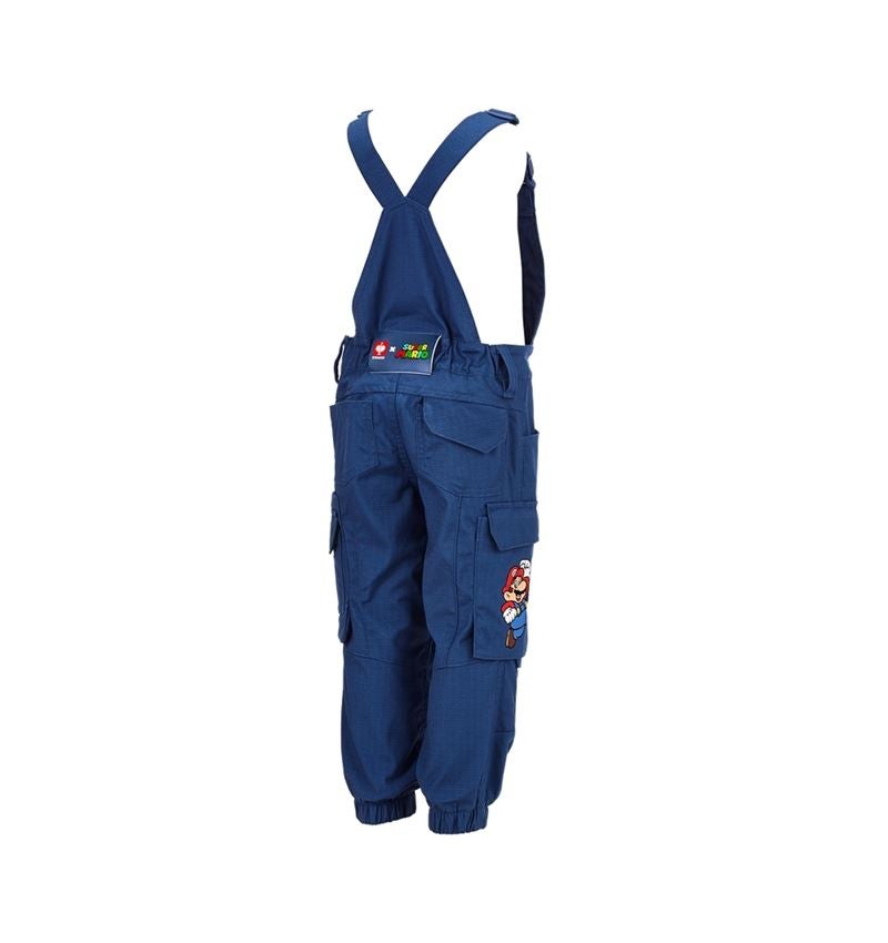 Spolupráce: Dětské kalhoty s laclem Super Mario + alkalická modrá 3