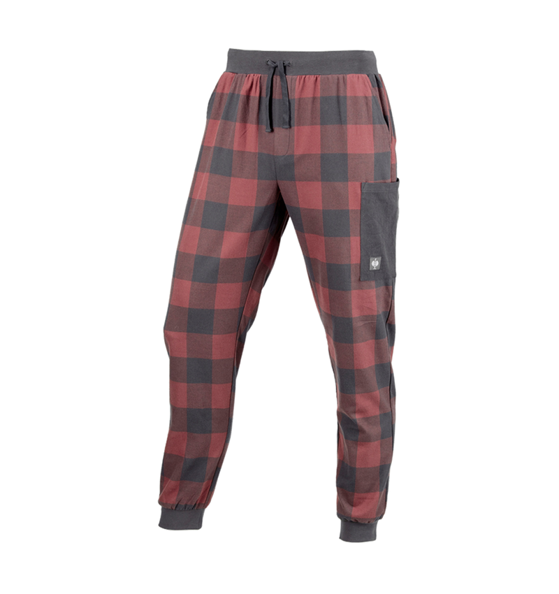 Doplňky: e.s. Pyžamo kalhoty + oxidově červená/karbonová šedá 4