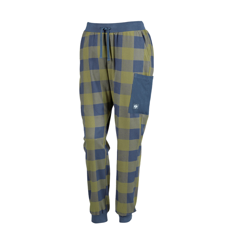 Doplňky: e.s. Pyžamo kalhoty, dámské + horská zelená/oxidově modrá 2