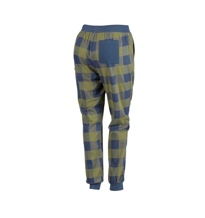 Doplňky: e.s. Pyžamo kalhoty, dámské + horská zelená/oxidově modrá 3