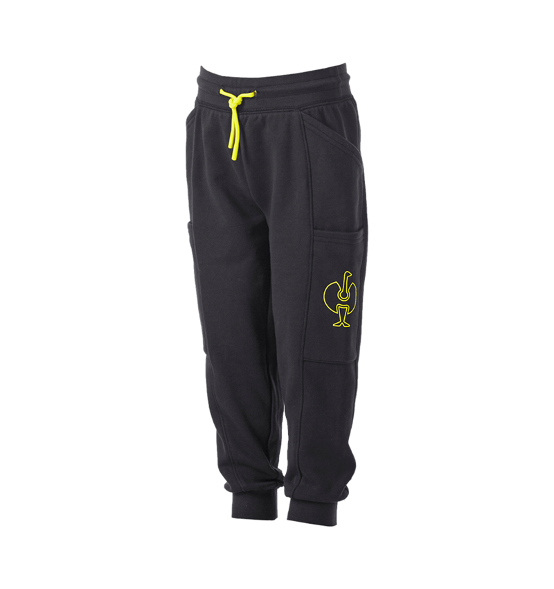 Kalhoty: Teplákové kalhoty light e.s.trail, dětská + černá/acidově žlutá 4