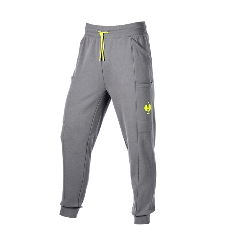 Oděvy: Teplákové kalhoty light e.s.trail + čedičově šedá/acidově žlutá 4