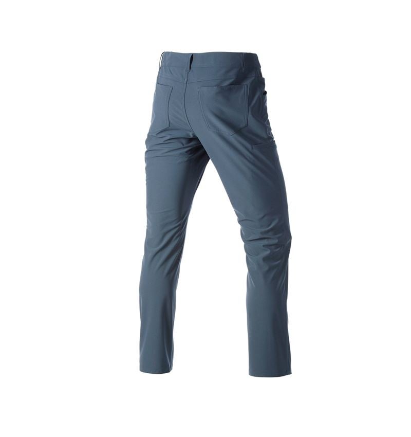 Pracovní kalhoty: Pracovní kalhoty s 5 kapsami Chino e.s.work&travel + železná modrá 4
