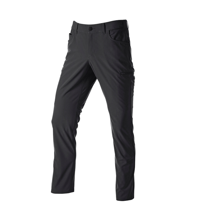 Pracovní kalhoty: Pracovní kalhoty s 5 kapsami Chino e.s.work&travel + černá 3