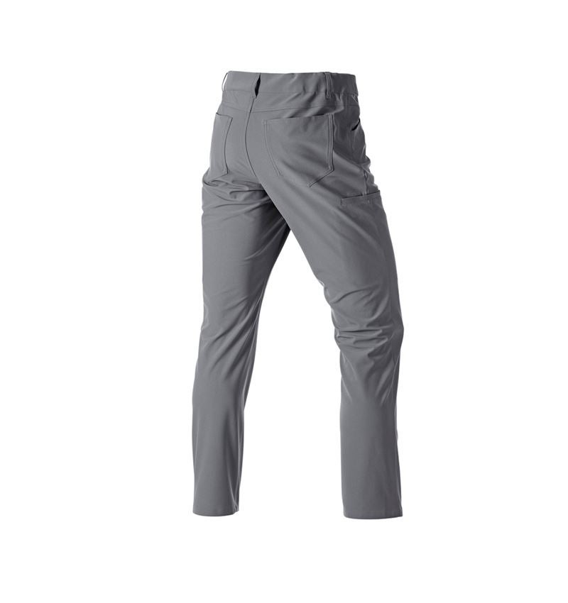 Oděvy: Pracovní kalhoty s 5 kapsami Chino e.s.work&travel + čedičově šedá 4