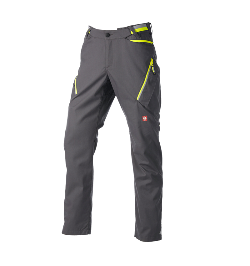Pracovní kalhoty: Kalhoty s více kapsami e.s.ambition + antracit/výstražná žlutá 8