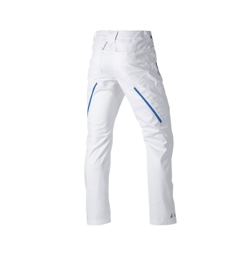 Pracovní kalhoty: Kalhoty s více kapsami e.s.ambition + bílá/enciánově modrá 8