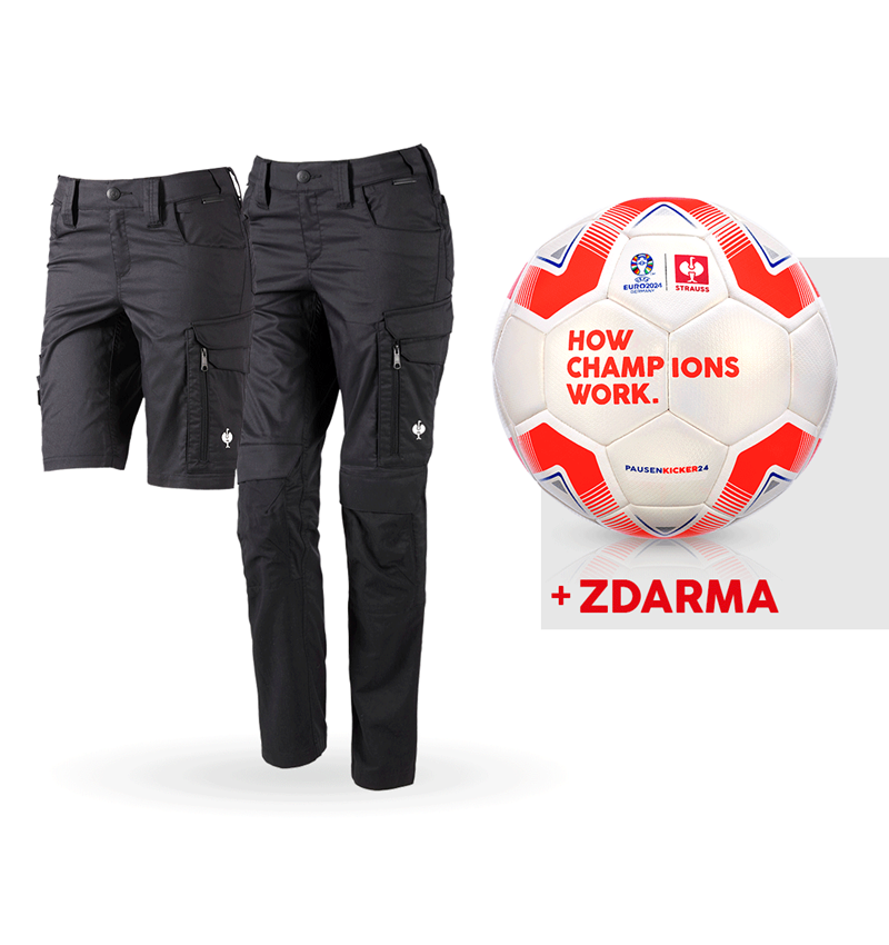 Spolupráce: SADA: Kalhoty e.s.concrete light,dámská+šortky+míč + černá