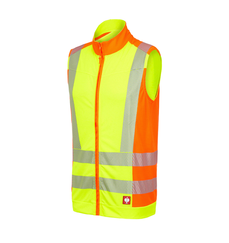 Pracovní vesty: Výstražná funkční vesta e.s.motion 2020 + výstražná žlutá/výstražná oranžová 2