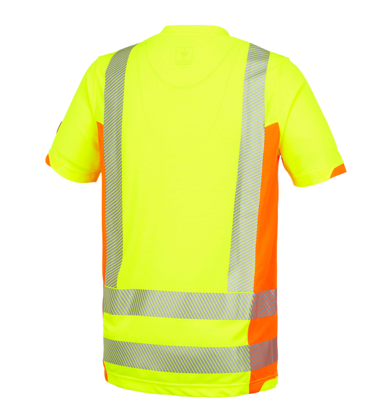 Trička, svetry & košile: Výstražné funkční tričko e.s.motion 2020 + výstražná žlutá/výstražná oranžová 3