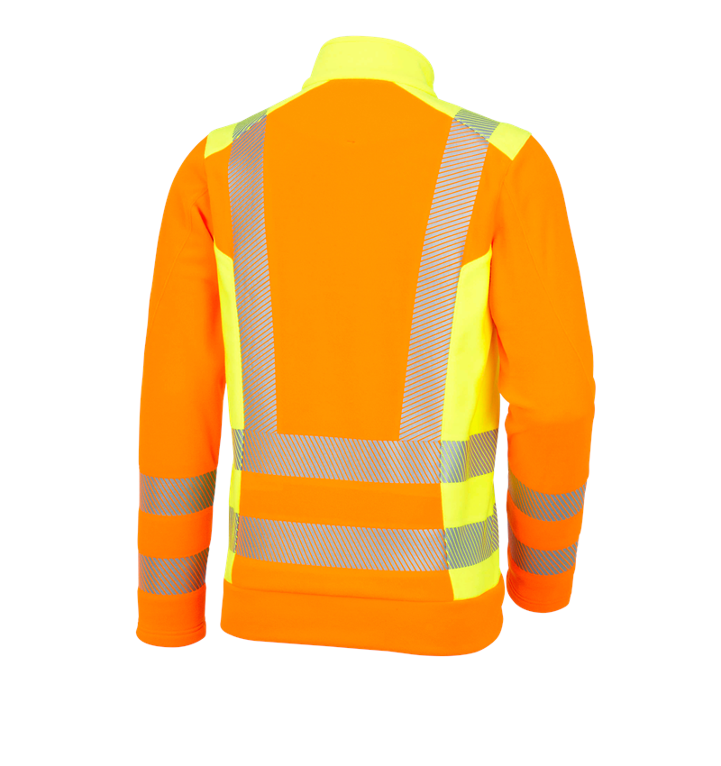 Trička, svetry & košile: Výstražný fleecový troyer e.s.motion 2020 + výstražná oranžová/výstražná žlutá 2