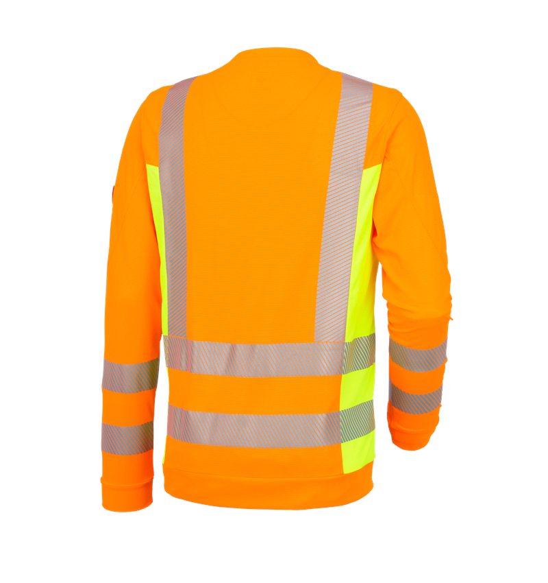 Trička, svetry & košile: Výstražné funk. s dlouhým rukáve e.s.motion 2020 + výstražná oranžová/výstražná žlutá 3