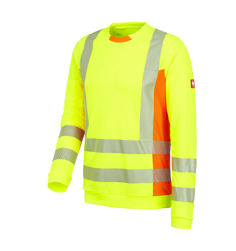 Trička, svetry & košile: Výstražné funk. s dlouhým rukáve e.s.motion 2020 + výstražná žlutá/výstražná oranžová