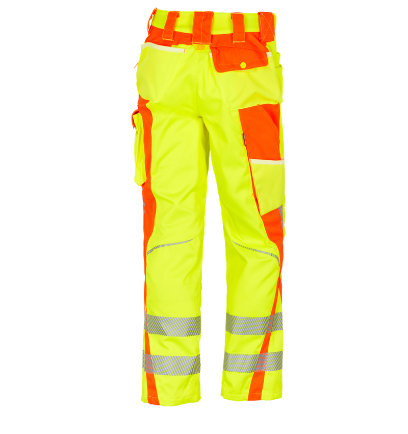 Pracovní kalhoty: Výstražné kalhoty do pasu e.s.motion 2020 Zimní + výstražná žlutá/výstražná oranžová 3