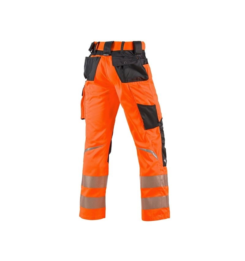 Pracovní kalhoty: Výstražné kalhoty do pasu e.s.motion + výstražná oranžová/antracit 1