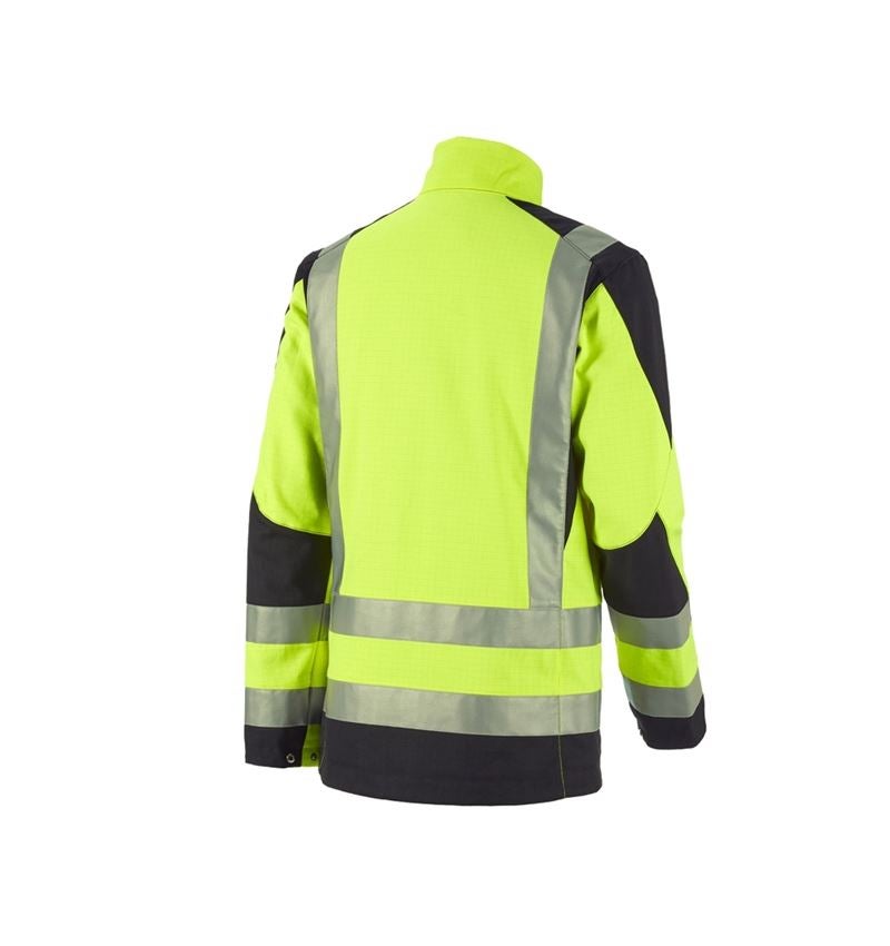 Pracovní bundy: e.s. Pracovní bunda multinorm high-vis + výstražná žlutá/černá 3