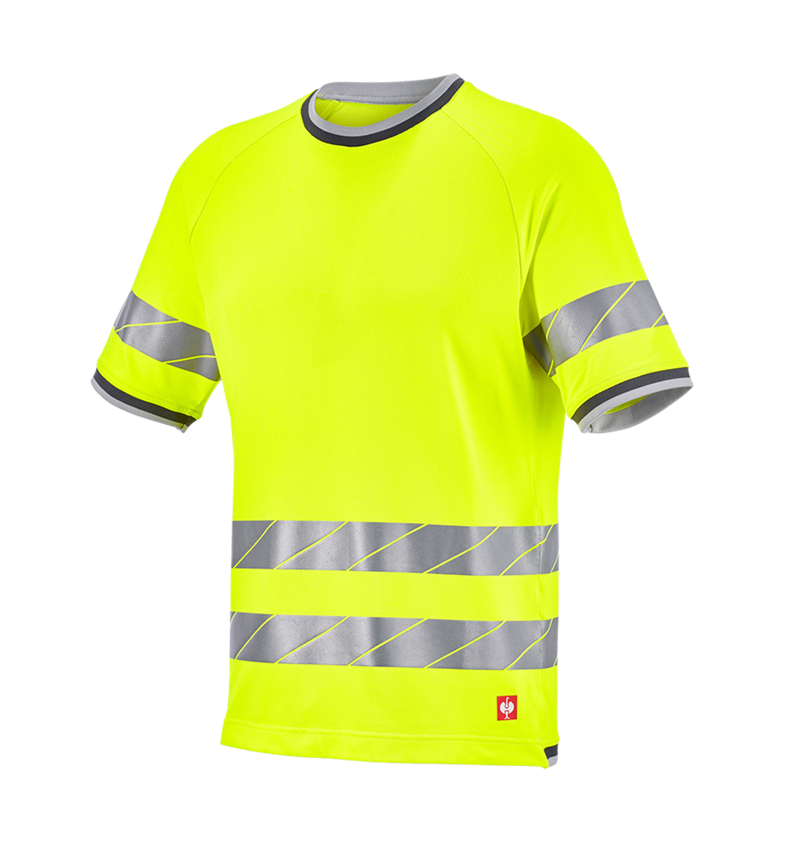 Trička, svetry & košile: Výstražné funkční tričko e.s.ambition + výstražná žlutá/antracit 7