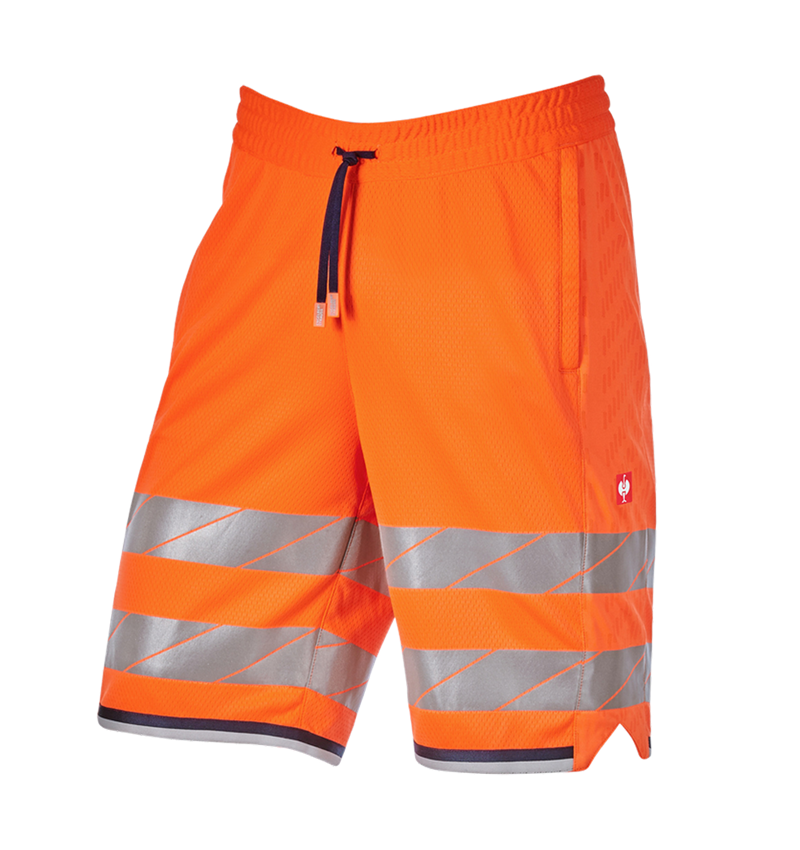 Pracovní kalhoty: Výstražné funkční šortky e.s.ambition + výstražná oranžová/tmavomodrá 5