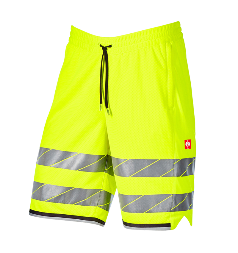 Pracovní kalhoty: Výstražné funkční šortky e.s.ambition + výstražná žlutá/antracit 8