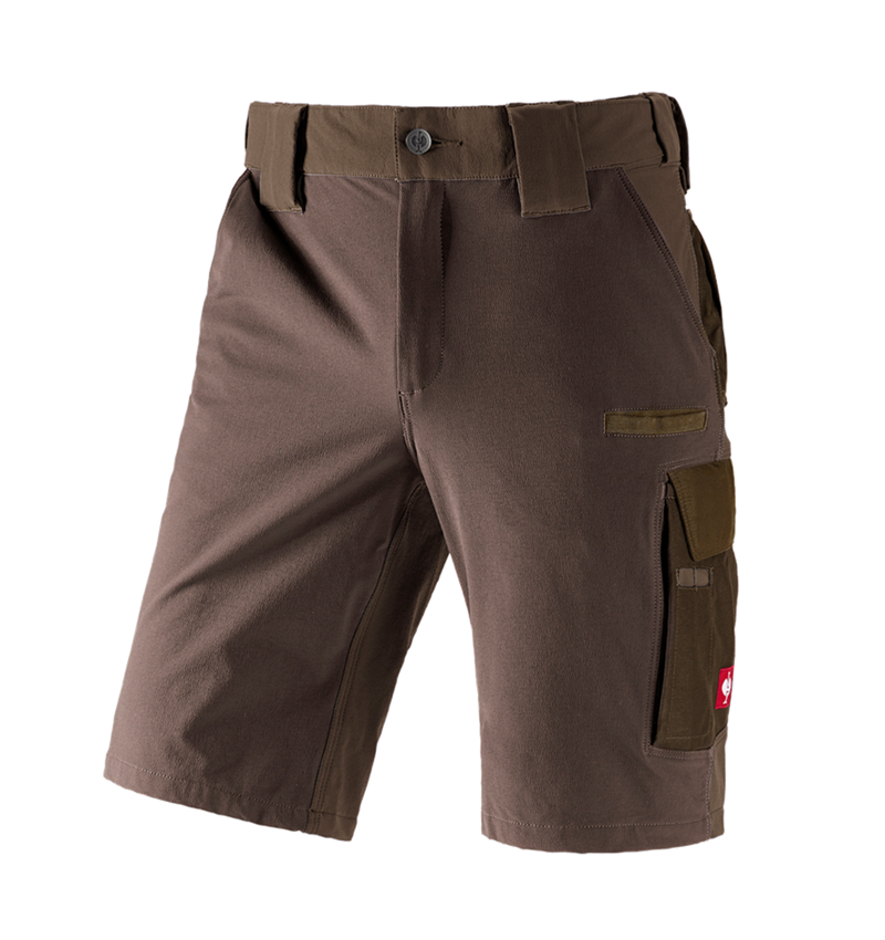 Pracovní kalhoty: Funkční short e.s.dynashield + lískový oříšek/kaštan 2