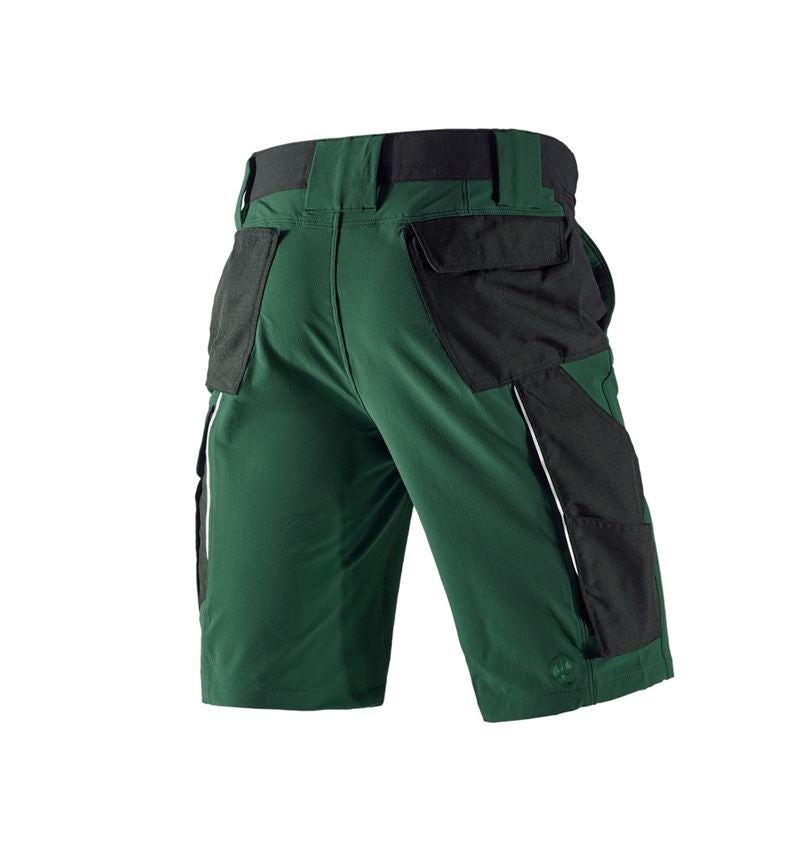 Pracovní kalhoty: Funkční short e.s.dynashield + zelená/černá 3