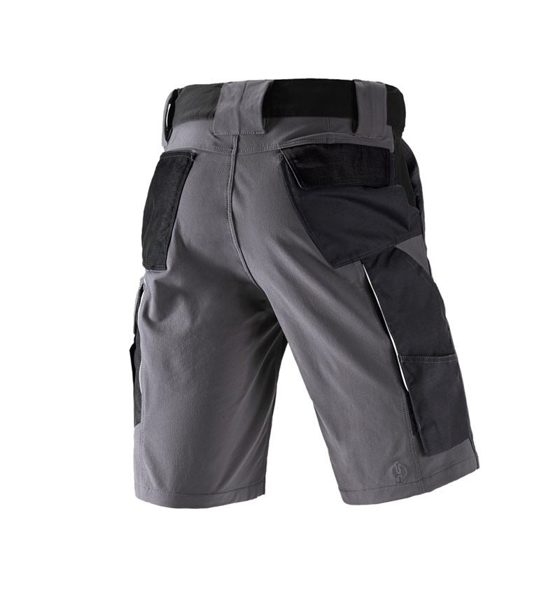 Pracovní kalhoty: Funkční short e.s.dynashield + cement/černá 1