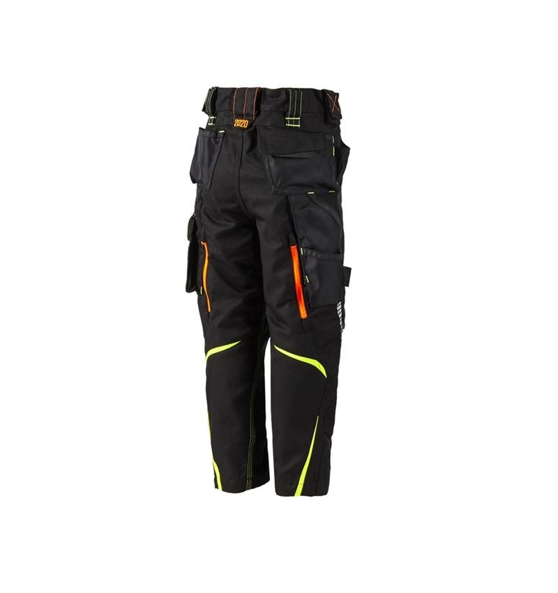 Kalhoty: Kalhoty do pasu e.s.motion 2020, dětské + černá/výstražná žlutá/výstražná oranžová 3