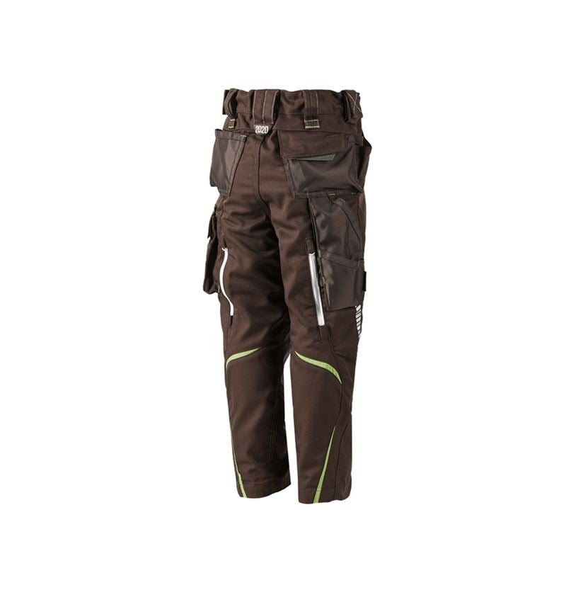 Kalhoty: Kalhoty do pasu e.s.motion 2020, dětské + kaštan/mořská zelená 3
