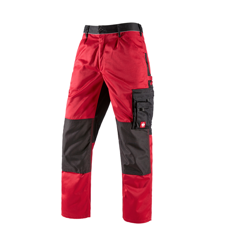 Pracovní kalhoty: Kalhoty do pasu e.s.image + červená/černá 8