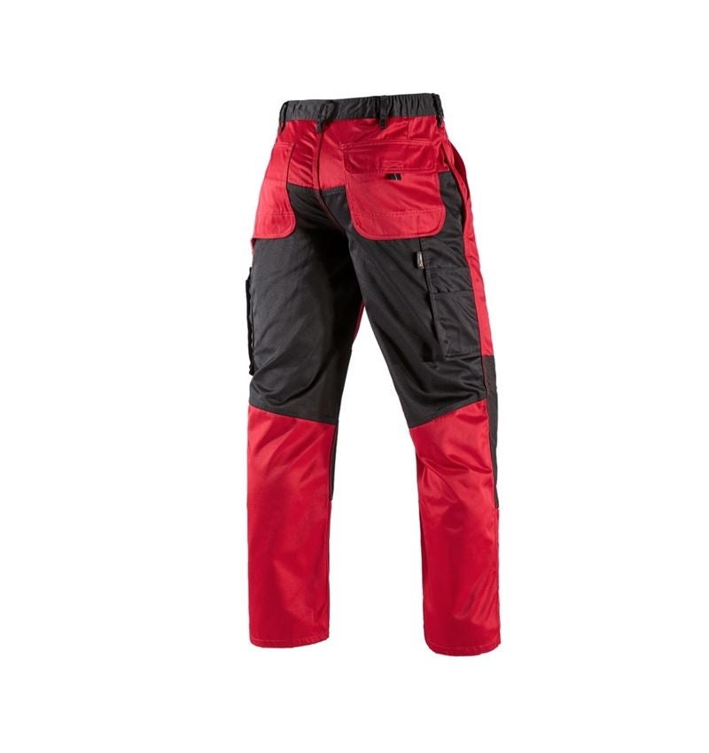 Pracovní kalhoty: Kalhoty do pasu e.s.image + červená/černá 9