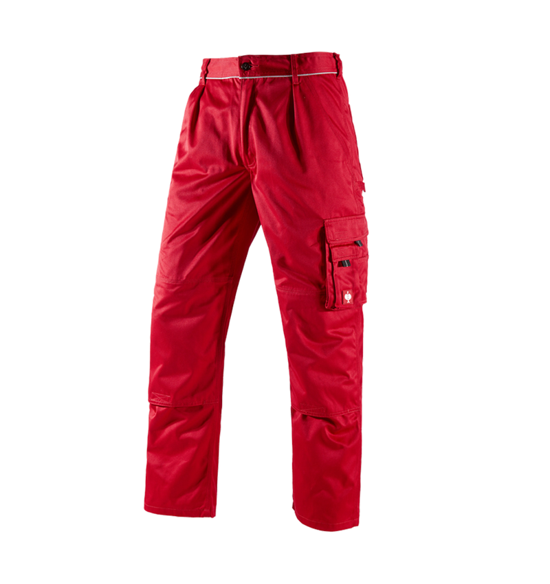 Pracovní kalhoty: Kalhoty do pasu e.s.classic + červená 2