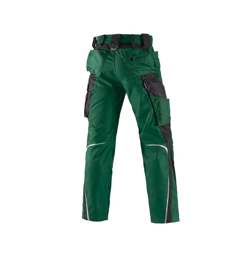 Pracovní kalhoty: Kalhoty do pasu e.s.motion, zimní + zelená/černá 3
