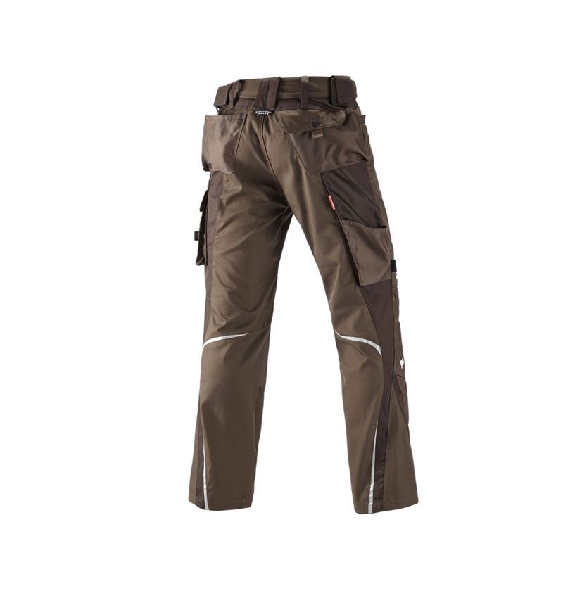 Pracovní kalhoty: Kalhoty do pasu e.s.motion, zimní + lískový oříšek/kaštan 3