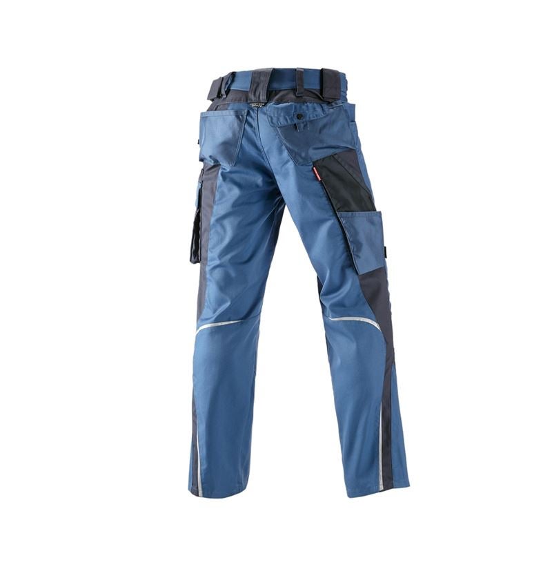 Pracovní kalhoty: Kalhoty do pasu e.s.motion, zimní + kobalt/pacifik 3
