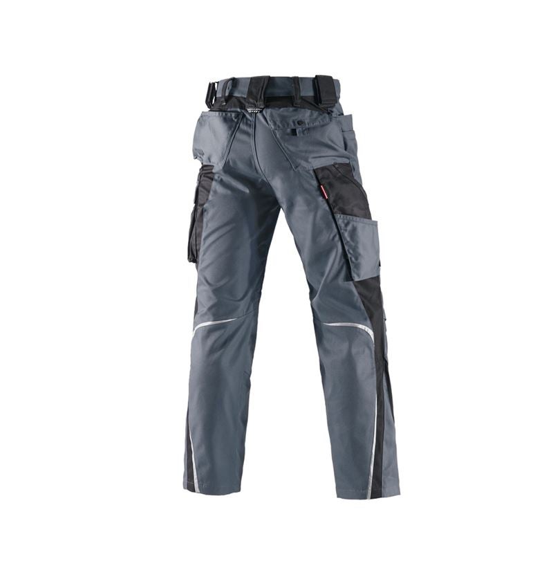 Pracovní kalhoty: Kalhoty do pasu e.s.motion, zimní + šedá/černá 3