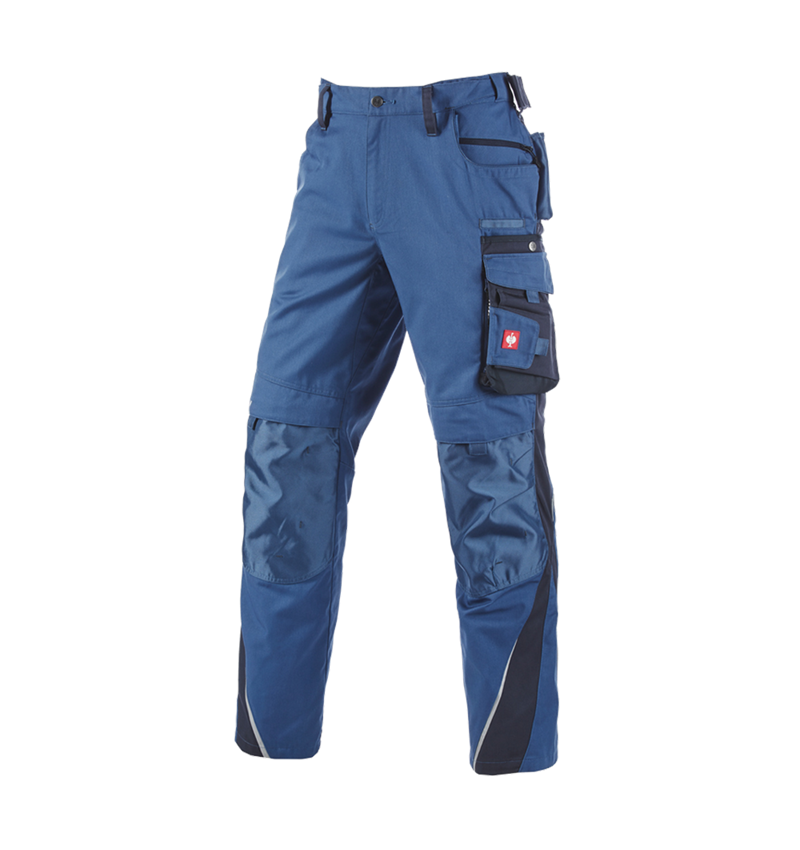 Pracovní kalhoty: Kalhoty do pasu e.s.motion, zimní + kobalt/pacifik 2