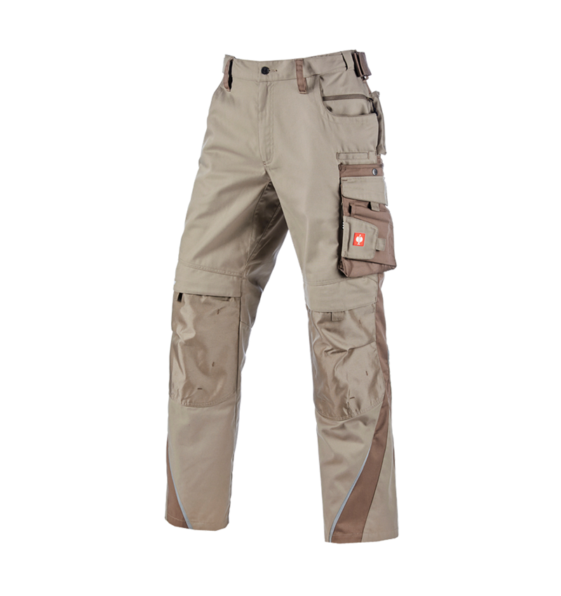 Pracovní kalhoty: Kalhoty do pasu e.s.motion, zimní + jíl/rašelina 2