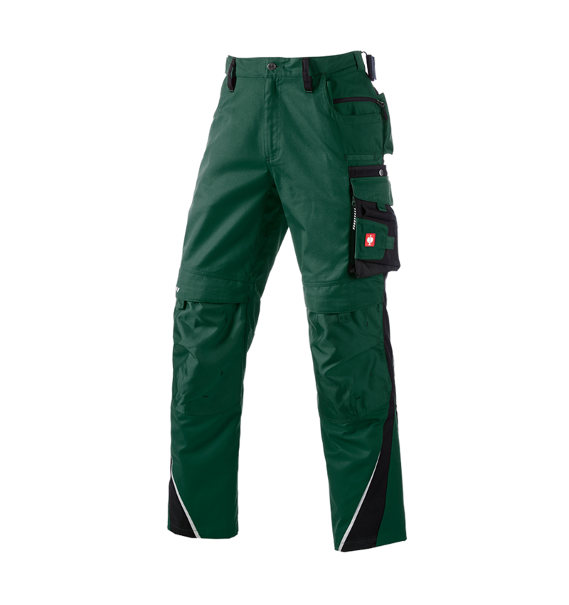 Pracovní kalhoty: Kalhoty do pasu e.s.motion, zimní + zelená/černá 2