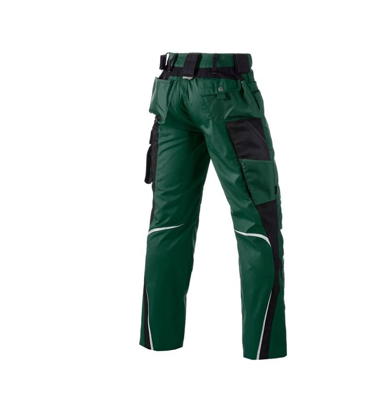 Pracovní kalhoty: Kalhoty do pasu e.s.motion + zelená/černá 3