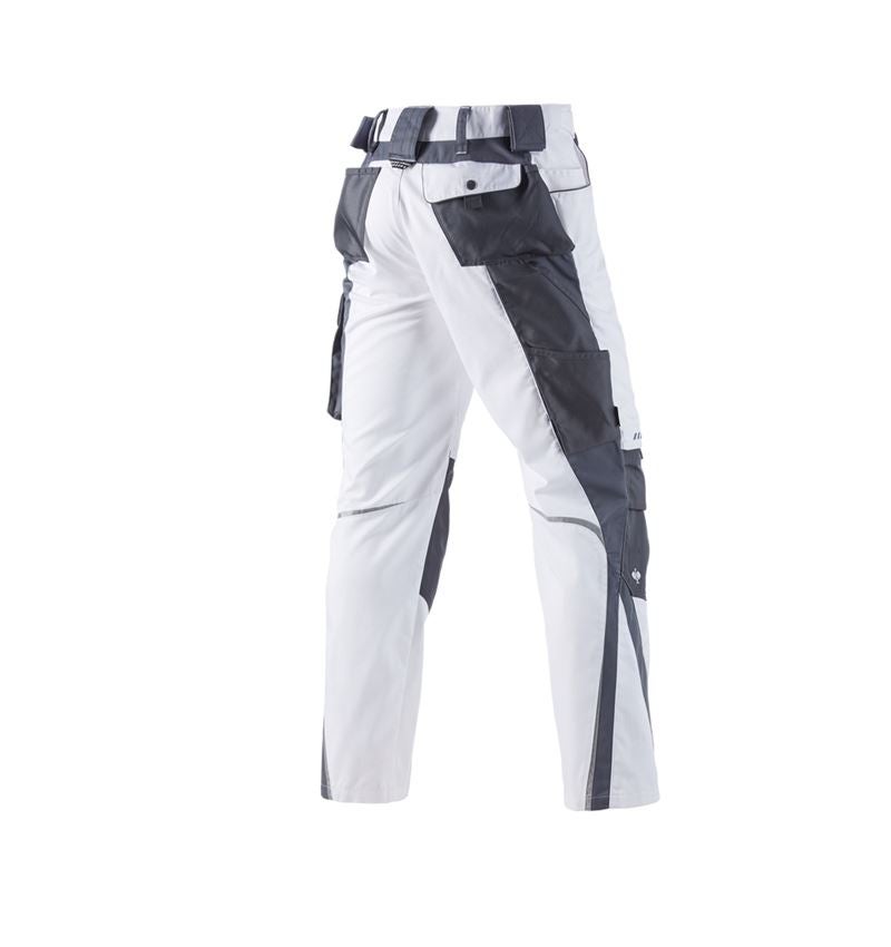 Truhlář / Stolař: Kalhoty do pasu e.s.motion + bílá/šedá 3