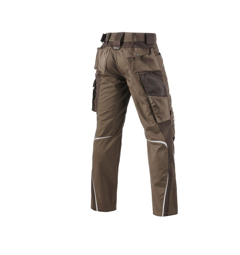 Pracovní kalhoty: Kalhoty do pasu e.s.motion + lískový oříšek/kaštan 3