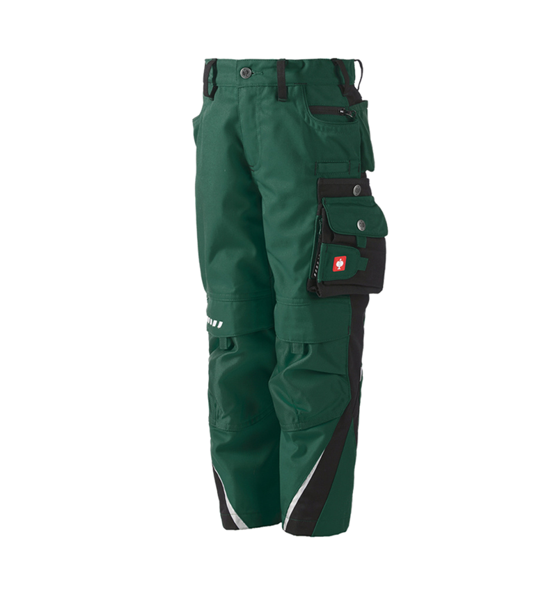 Kalhoty: Dětská kalhoty do pasu e.s.motion + zelená/černá 1