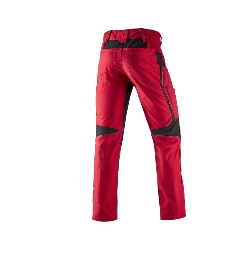 Pracovní kalhoty: Kalhoty do pasu e.s.vision, pánská + červená/černá 3