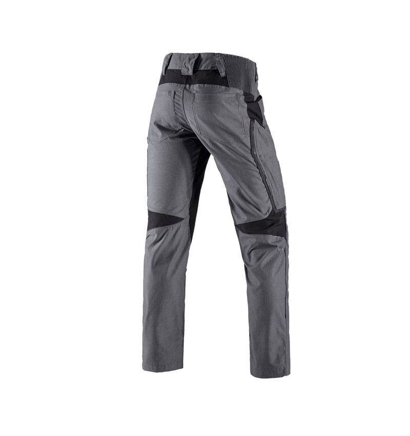 Pracovní kalhoty: Kalhoty do pasu e.s.vision, pánská + cement melanž/černá 3