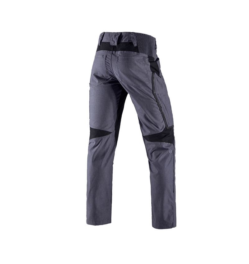 Pracovní kalhoty: Kalhoty do pasu e.s.vision, pánská + pacifik melanž/černá 3