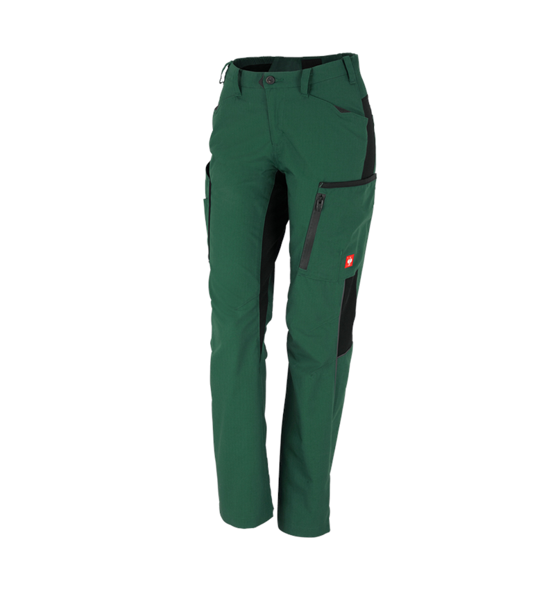 Pracovní kalhoty: Dámské kalhoty e.s.vision + zelená/černá 2