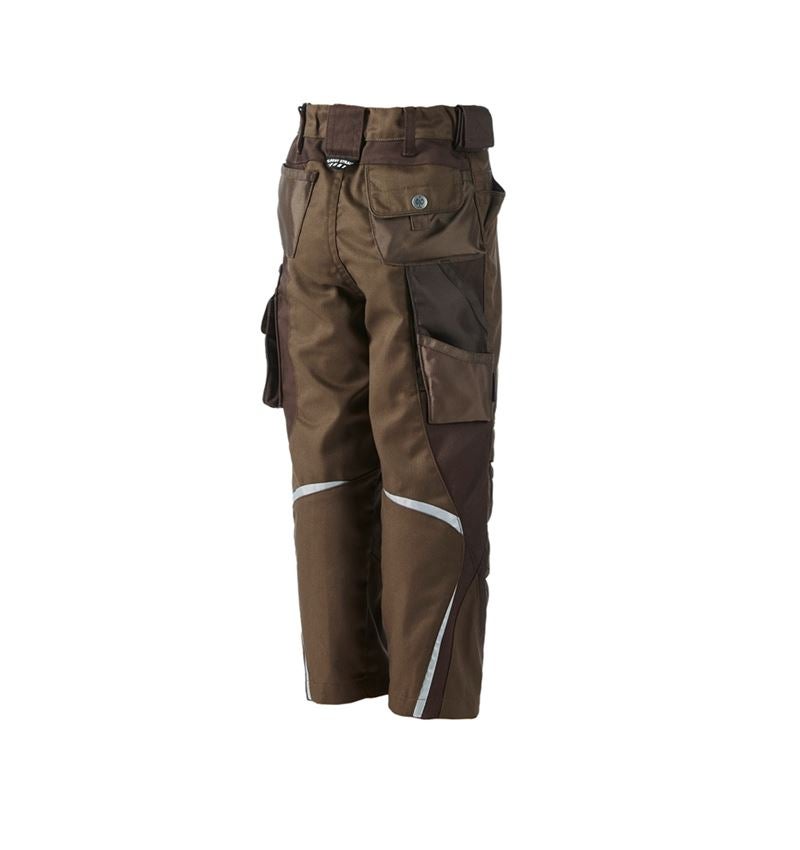 Chlad: Dětské kalhoty do pasu e.s.motion, zimní + lískový oříšek/kaštan 1